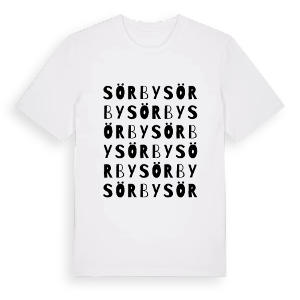 Sörby ordlek t-shirt – ekologisk bomull t-shirt från PinShirt