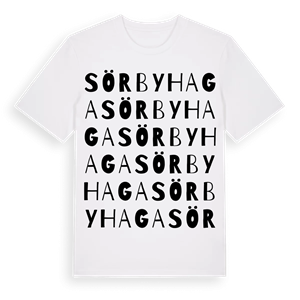 Sörbyhaga ordlek t-shirt – ekologisk bomull t-shirt från PinShirt