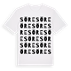 White t-shirt med Söre ordlek t-shirt