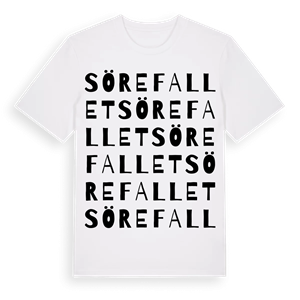 Sörefallet ordlek t-shirt – ekologisk bomull t-shirt från PinShirt