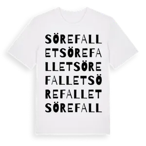 Sörefallet ordlek t-shirt – ekologisk bomull t-shirt från Pinshirt