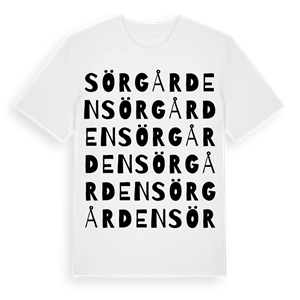 Sörgården ordlek t-shirt – ekologisk bomull t-shirt från PinShirt