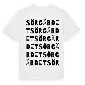 Sörgärdet ordlek t-shirt – ekologisk bomull t-shirt från Pinshirt