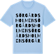 Blue Soul t-shirt med Sörgårdsholmen ordlek t-shirt