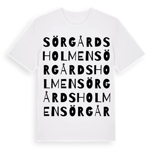 Sörgårdsholmen ordlek t-shirt – ekologisk bomull t-shirt från Pinshirt