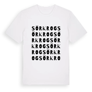 Sörkrog ordlek t-shirt – ekologisk bomull t-shirt från PinShirt