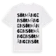 White t-shirt med Sörmången ordlek t-shirt