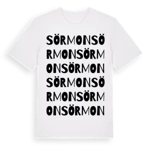 Sörmon ordlek t-shirt – ekologisk bomull t-shirt från Pinshirt