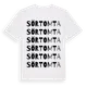 White t-shirt med Sörtomta ordlek t-shirt