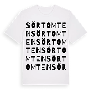 Sörtomten ordlek t-shirt – ekologisk bomull t-shirt från PinShirt