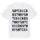 White t-shirt med Sotenbergstorp ordlek t-shirt