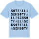 Blue Soul t-shirt med Sotfallåsen ordlek t-shirt
