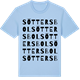 Blue Soul t-shirt med Söttersbol ordlek t-shirt