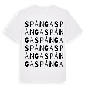 Spånga ordlek t-shirt – ekologisk bomull t-shirt från PinShirt
