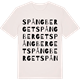 Vintage White t-shirt med Spångberget ordlek t-shirt