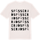 Vintage White t-shirt med Spässerud ordlek t-shirt