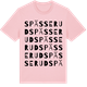 Pink Cotton t-shirt med Spässerud ordlek t-shirt