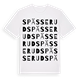 White t-shirt med Spässerud ordlek t-shirt