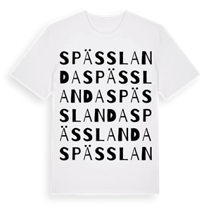 Spässlanda ordlek t-shirt – ekologisk bomull t-shirt från PinShirt