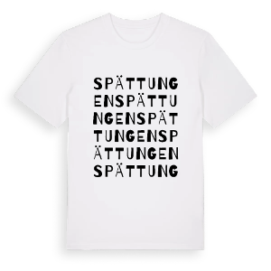 Spättungen ordlek t-shirt – ekologisk bomull t-shirt från PinShirt