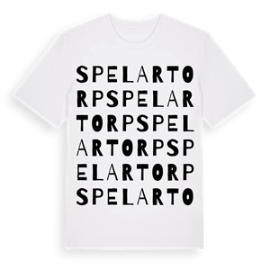 Spelartorp ordlek t-shirt – ekologisk bomull t-shirt från Pinshirt