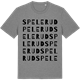 Mid Heather Gray t-shirt med Spelerud ordlek t-shirt