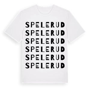 Spelerud ordlek t-shirt – ekologisk bomull t-shirt från PinShirt