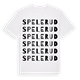 Spelerud ordlek t-shirt