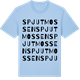 Blue Soul t-shirt med Spjutmossen ordlek t-shirt