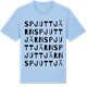Blue Soul t-shirt med Spjuttjärn ordlek t-shirt