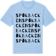 Blue Soul t-shirt med Spökbacken ordlek t-shirt
