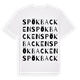 White t-shirt med Spökbacken ordlek t-shirt