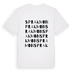 Sprakmon ordlek t-shirt – ekologisk bomull t-shirt från PinShirt