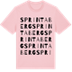 Pink Cotton t-shirt med Sprintaberg ordlek t-shirt