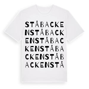 Ståbacken ordlek t-shirt – ekologisk bomull t-shirt från PinShirt