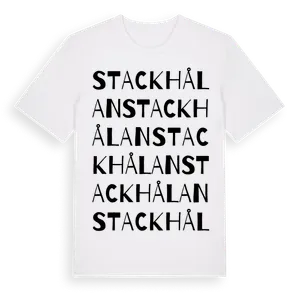 Stackhålan ordlek t-shirt – ekologisk bomull t-shirt från Pinshirt