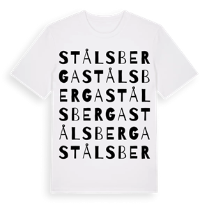 Stålsberga ordlek t-shirt – ekologisk bomull t-shirt från PinShirt
