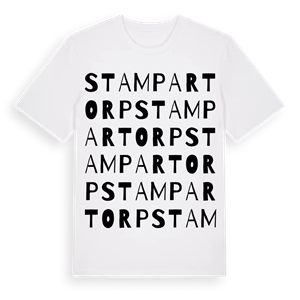 Stampartorp ordlek t-shirt – ekologisk bomull t-shirt från Pinshirt