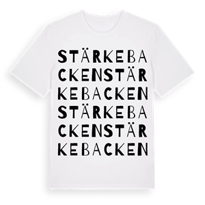 Stärkebacken ordlek t-shirt – ekologisk bomull t-shirt från PinShirt