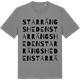 Mid Heather Gray t-shirt med Starrängsheden ordlek t-shirt