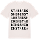 Vintage White t-shirt med Starrängsheden ordlek t-shirt