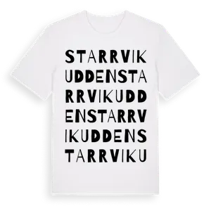 Starrvikudden ordlek t-shirt – ekologisk bomull t-shirt från Pinshirt