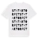 White t-shirt med Statartorpet ordlek t-shirt