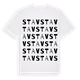 White t-shirt med Stav ordlek t-shirt