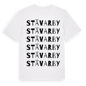 Stävarby ordlek t-shirt – ekologisk bomull t-shirt från Pinshirt