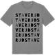 Mid Heather Gray t-shirt med Staverud ordlek t-shirt
