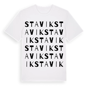 Stavik ordlek t-shirt – ekologisk bomull t-shirt från PinShirt