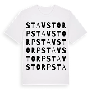 Stavstorp ordlek t-shirt – ekologisk bomull t-shirt från PinShirt