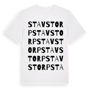Stavstorp ordlek t-shirt – ekologisk bomull t-shirt från Pinshirt