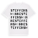 White t-shirt med Steffensminne ordlek t-shirt